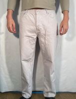 Zara Jeanshose Hose True Straight Fit Jeans Mattweiß Gr XL Nordrhein-Westfalen - Sankt Augustin Vorschau