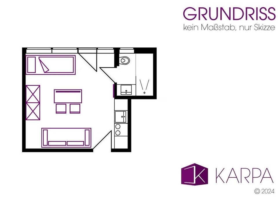 Altersgerechte Neubau 1-Zimmer Wohnung in Hamburg - Rahlstedt in Hamburg