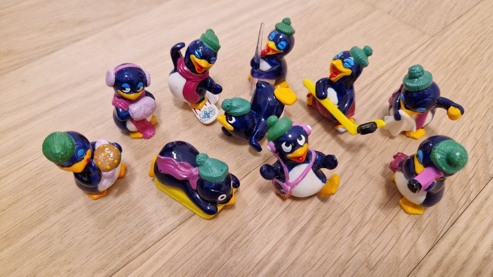 Ü-Ei ÜBERRASCHUNGSSET - LUSTIGE PINGOS PINGUINE EUROPA 1995 in Neuhausen