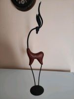 Deko Figur Antilope Holz/Metall Sachsen-Anhalt - Leuna Vorschau