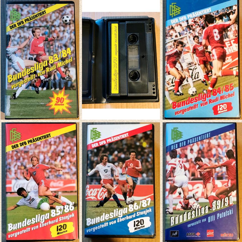 1. Bundesliga Saison Highlights 1983-1990 - Fussball VHS Videos in Schwarzenberg (Erzgebirge)