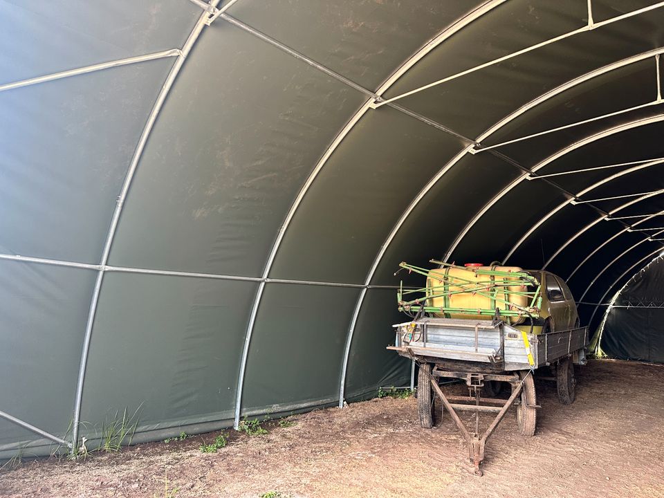 Optimaler Schutz vor Wind, Sonne, Regen, Hagel und Schnee - Genehmigungsfreie Rundbogenhalle - Kein Fundament nötig - robuste, korrosionsfreie Gestänge - Lagerware - Ersatzteile - Garantie - Statik in Hamburg