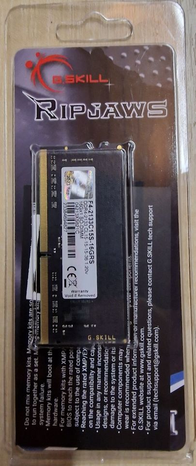 G.Skill Ripjaws - DDR4 - 16 GB - SO DIMM 260-PIN - ungep.*NEU* in Oberhausen
