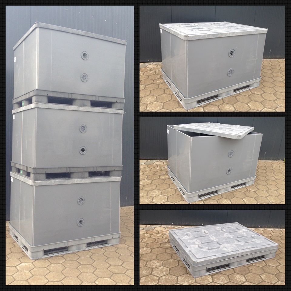 ❌ Palettenbox BigBox Faltbox Hühnerstahll Transportboxen 2.WAHL in Radbruch