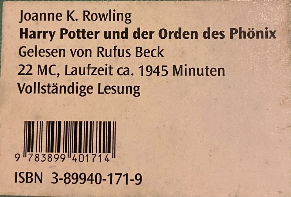 Harry Potter und der Orden des Phönix Box in Krefeld