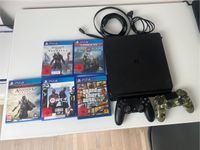 PlayStation 4 mit 2 Controller und 5 Spielen Hessen - Maintal Vorschau