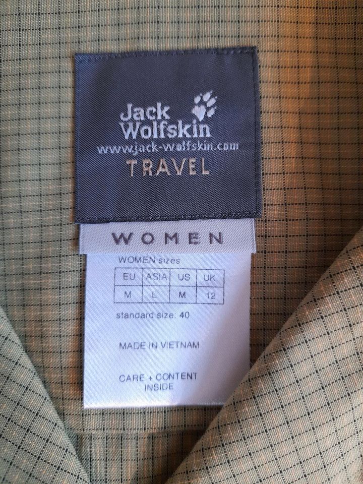 JACK WOLFSKIN Bluse Travel Gr. M/38 grün in Grafenau