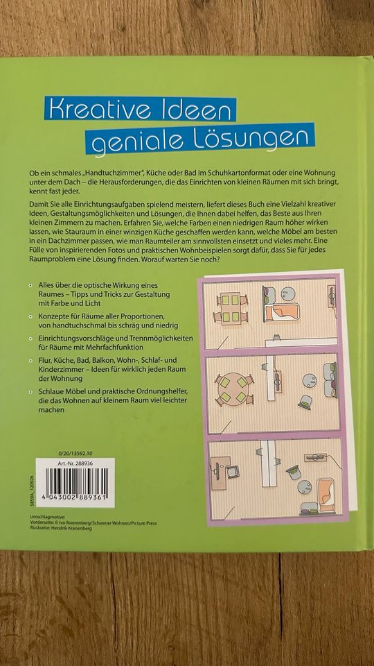 Buch „Kreative Lösungen für kleine Räume“ in Großheirath