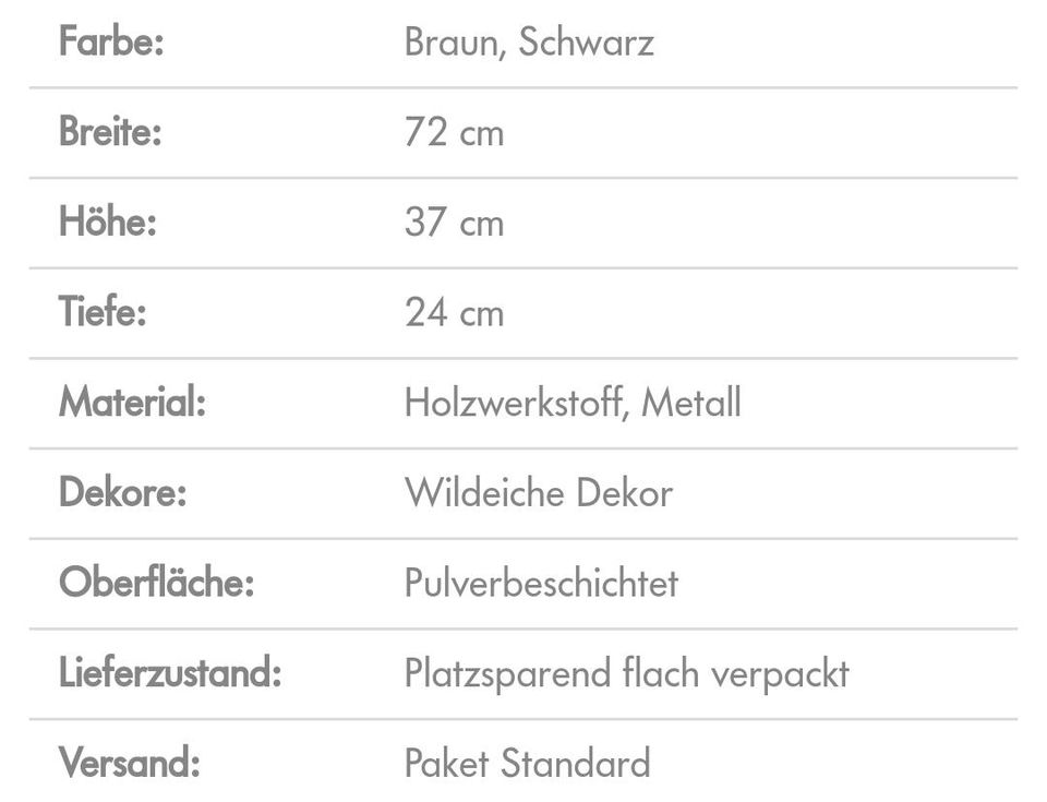 Wandregal neu (Neupreis 79,90) in Langen (Hessen)