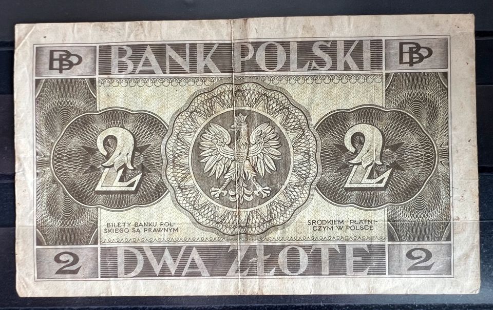 1936 Polen 2 Złote Papiergeld Banknoten in Göttingen