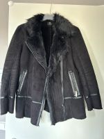 Schwarze Biker-Jacke/ Winterjacke mit innenfell Gr. 38 Bayern - Erlangen Vorschau