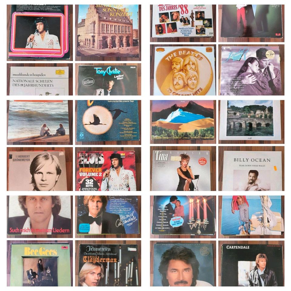 37 Schallplatten vinyl LP Musik wie CD DVD in Minden