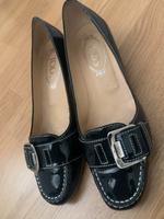 Tods Ballerina Slipper Loafer Lack Leder 37,5 38 kleiner Absatz Berlin - Karlshorst Vorschau
