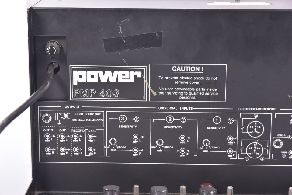 POWER PMP 403 Mischpult 4-Kanal 19" analog Dj Mixer 6HE robust in Schwarmstedt