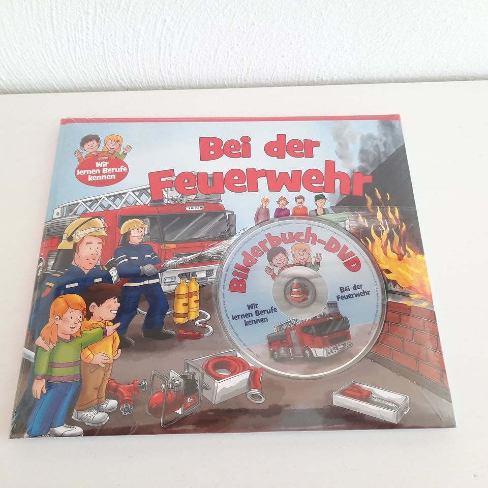 Bei der Feuerwehr / Bilderbuch + DVD / Berufe kennen lernen in Alpen