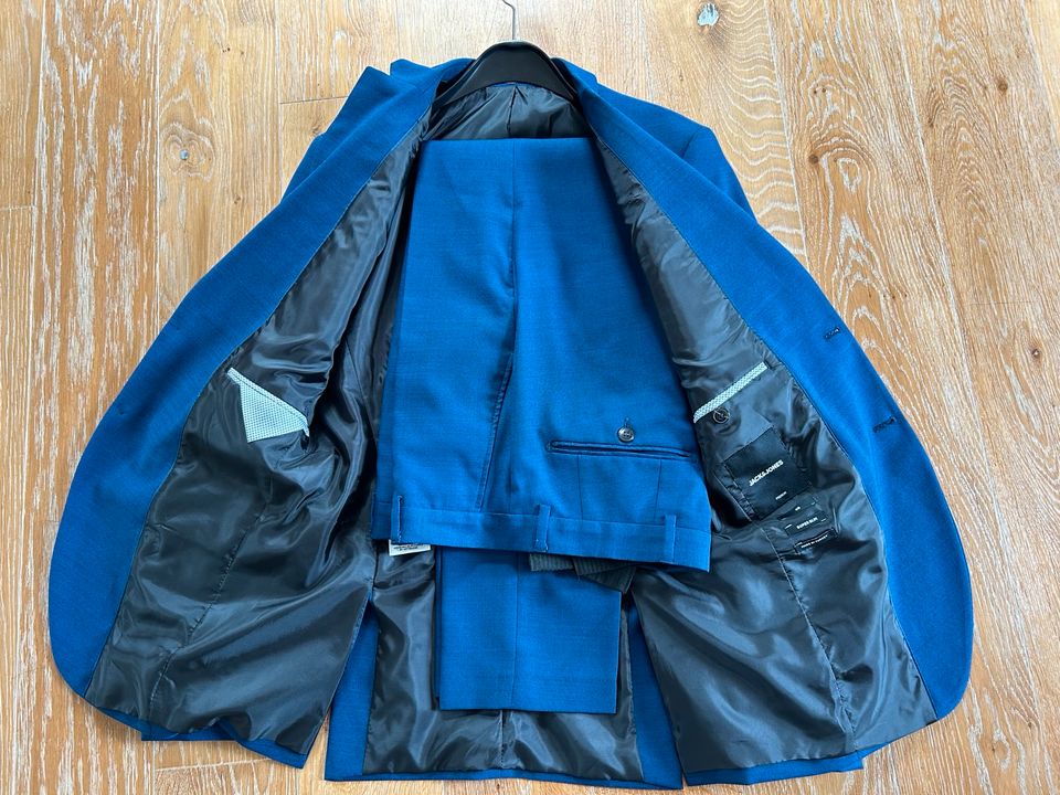 Blauer Anzug • Jack & Jones • 46 • 1x getragen • wie neu in Bergisch Gladbach