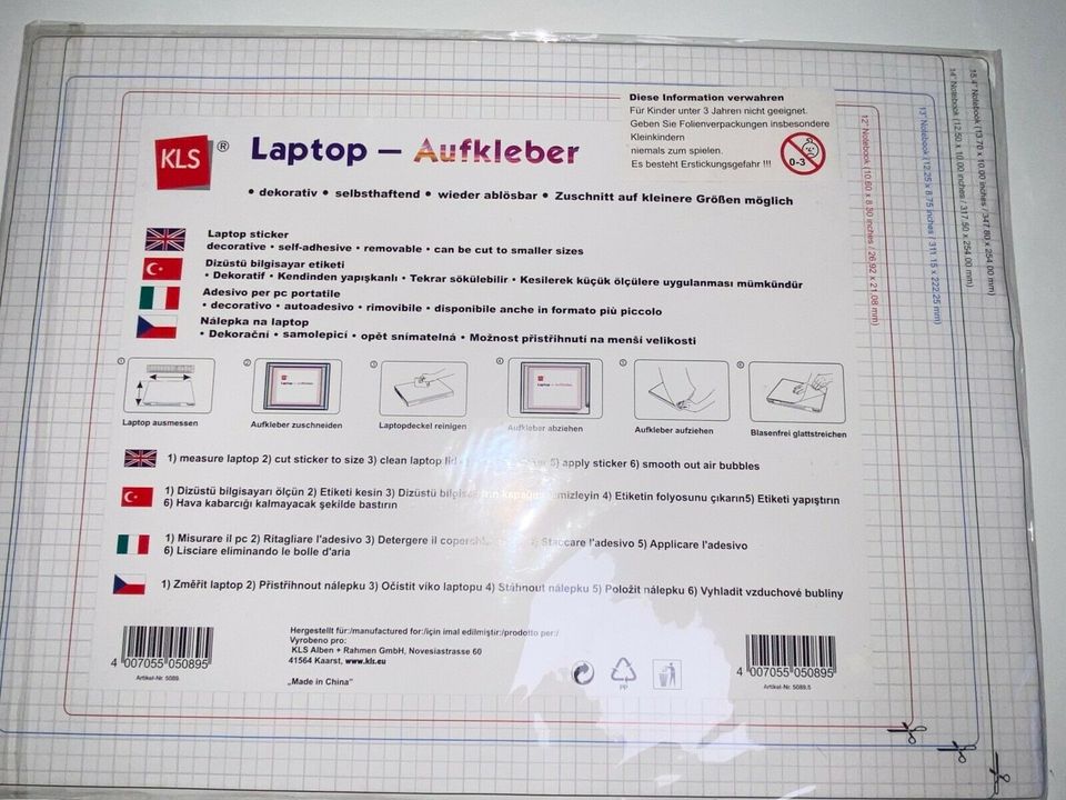 NEU: 2x Laptop Notebook Aufkleber Sticker bis 15,4” Zoll in Düsseldorf