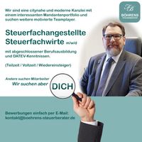 Steuerfachangestellte/Steuerfachwirte (m/w/d) - wir suchen DICH! Lübeck - Innenstadt Vorschau