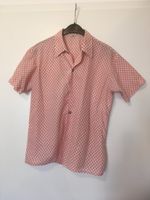 Rot-weiße, kurzärmelige Bluse mit Blümchen, VINTAGE, 70er, Hippie Friedrichshain-Kreuzberg - Friedrichshain Vorschau