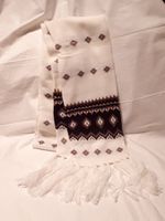 Takko Schal Strickschal Fransen Winter Norweger weiß braun NEU Dithmarschen - Heide Vorschau