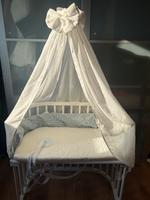 Babybay Beistellbett mit Himmel, Nestchen, Gurt für Boxspringbett Brandenburg - Lindow Vorschau