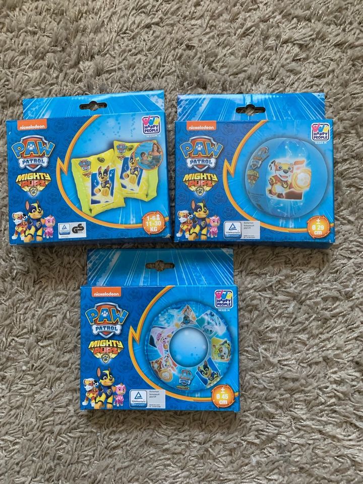 Mighty Pups Paw Patrol Ball Wasserball Schwimmflügel Schwimmring in Beckum