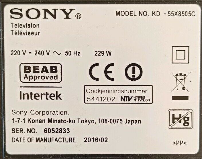 Lautsprecher 1-859-100-11/21 aus Sony KD-55X8505C in Deiningen