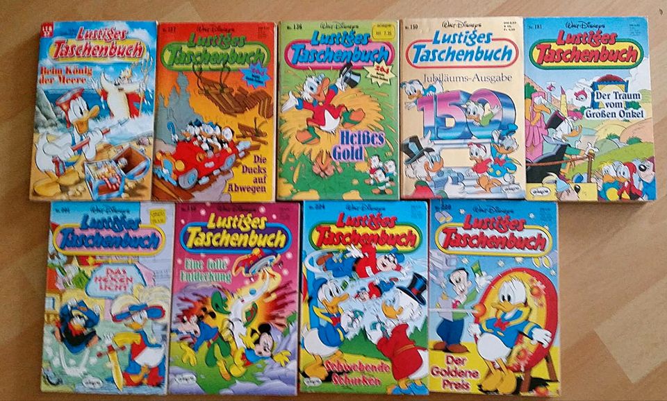 Lustiges Taschenbuch|Sammlung|9 Bücher|Walt Disney|Donald Duck| in Recklinghausen