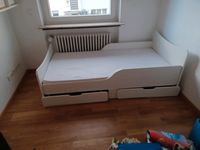 Weisses Kinderbett 180cm x mit 2 Schubladen und Matratze, Saarbrücken-Mitte - St Johann Vorschau