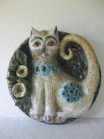 Wand-Keramik-Relief "Katze", signiert, Vintage, SPEZIELL!!! Nordrhein-Westfalen - Coesfeld Vorschau