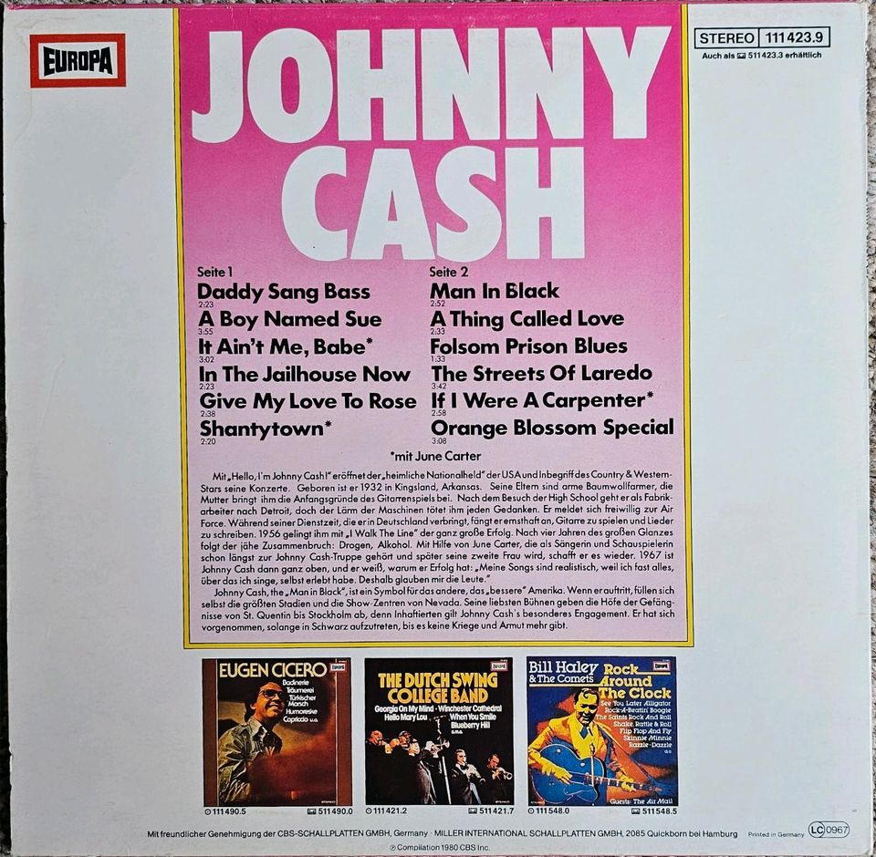 LP John Cash in Linnich