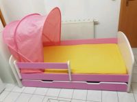 Kinderbett pink/weiß mit Matratze, Rausfallschutz, Bettkasten Parchim - Landkreis - Raben Steinfeld Vorschau