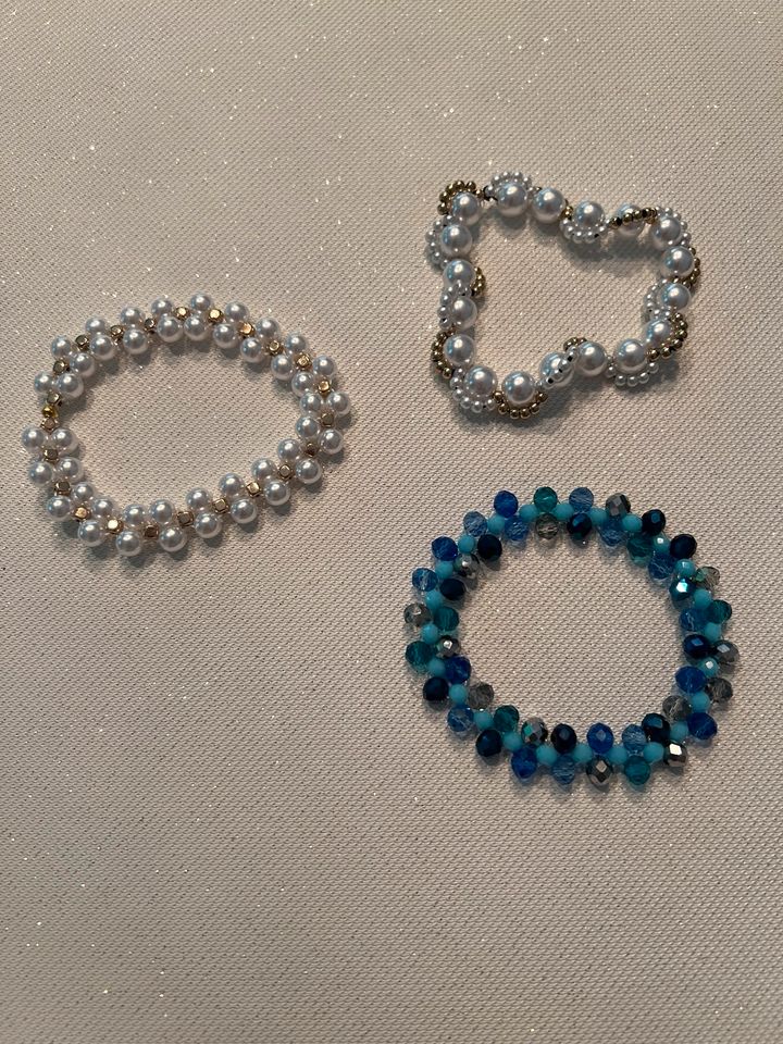 Armband mit Perlen / Glassteinen für Kinder & Erwachsene, Schmuck in Bad Sassendorf