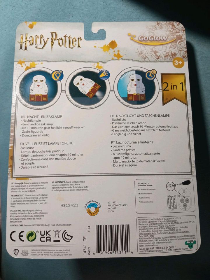 Nachtlicht Taschenlampe Harry Potter Hedwig inkl Versand in Leipzig