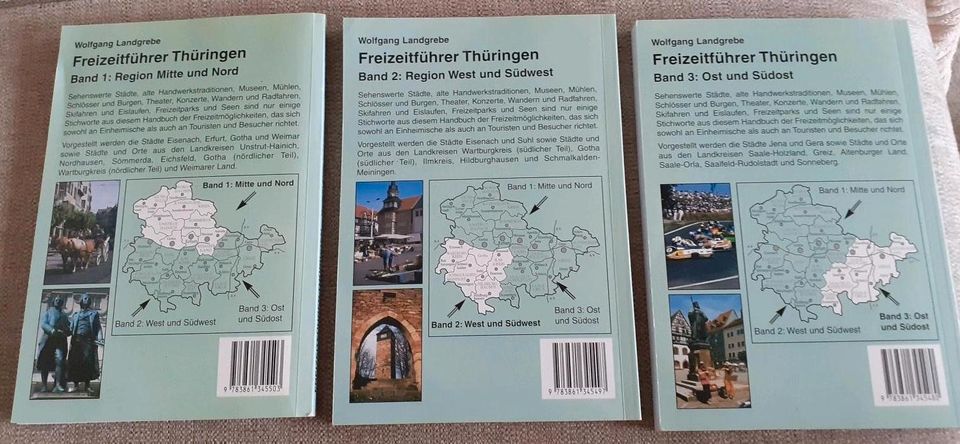 Freizeitführer Thüringen Band 1-3☆Wartberg Verlag☆unbenutzt❗ in Worbis