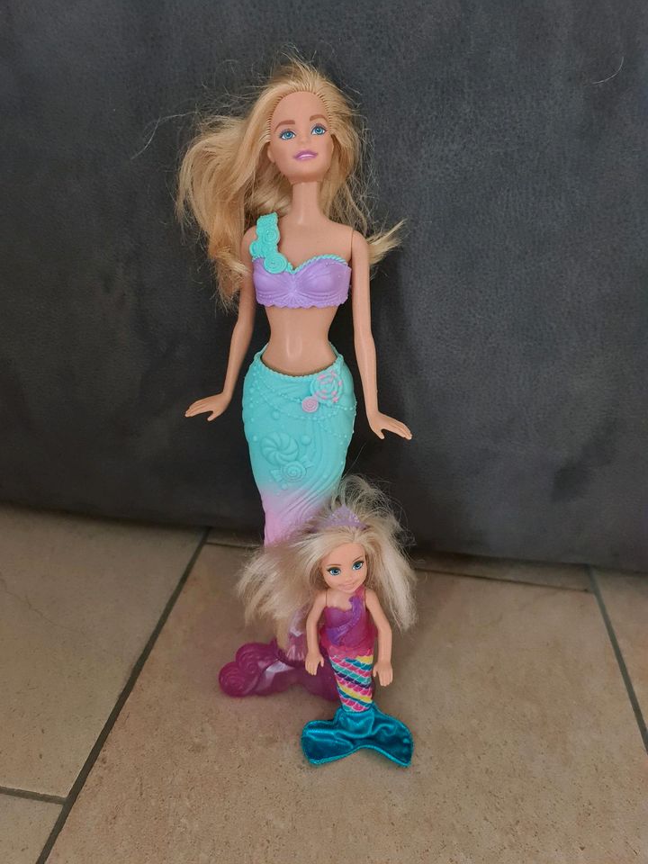 Barbie Meerjungfrau groß u klein, mit verschiedener Kleidung in Duisburg