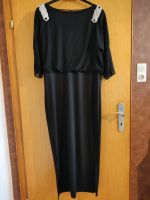 Abendkleid schwarz mit transparenten Ärmeln + Glitzer 42/44 Niedersachsen - Badbergen Vorschau
