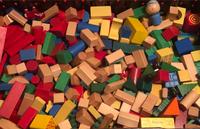 Bauklötze 6,5 kg Holzspielzeug neuwertig Holz Spiele Bauen Baden-Württemberg - Mannheim Vorschau