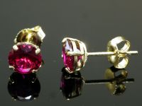 585 Gold 14 Karat Ohrstecker 6,7 mm Zirkonia Steine Nordrhein-Westfalen - Altena Vorschau