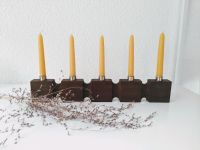 Vintage Kerzenhalter Kerzenleuchter Teakholz 80er DDR dän. Design Sachsen - Raschau-Markersbach Vorschau