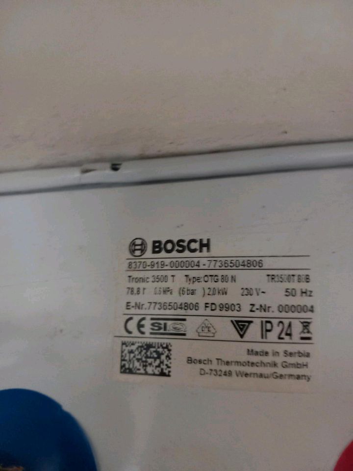 Bosch Wasserboiler 80 Liter in Jüterbog