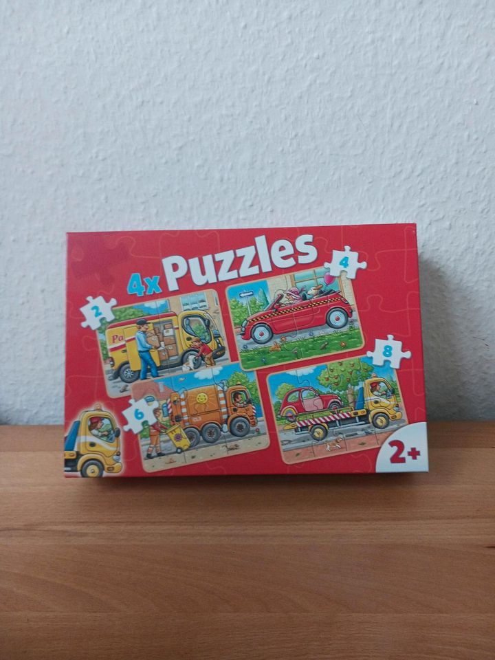 4 Puzzles ab 2 Jahren, Fahrzeuge-Motive in Niederheimbach