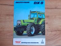 Prospekt DEUTZ FAHR DX8 Schlepper Traktor DX 8 englisch Nordrhein-Westfalen - Hörstel Vorschau