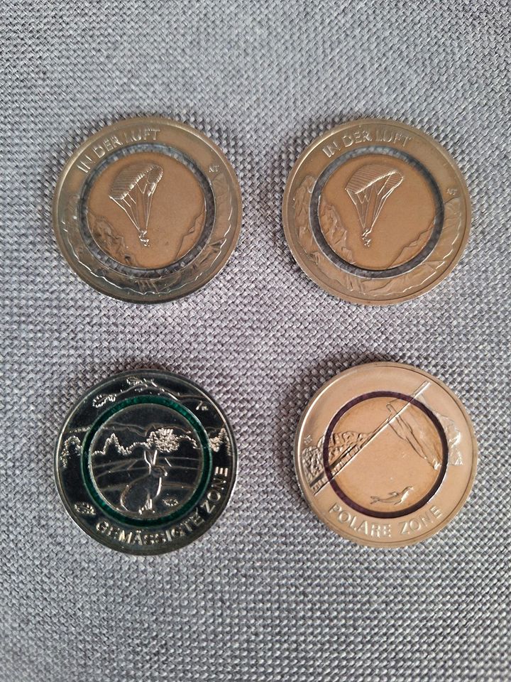 BRD Münzen 5 u 10 EUR Euro Polymerring Gemässigte Polare Luft in Annaberg-Buchholz