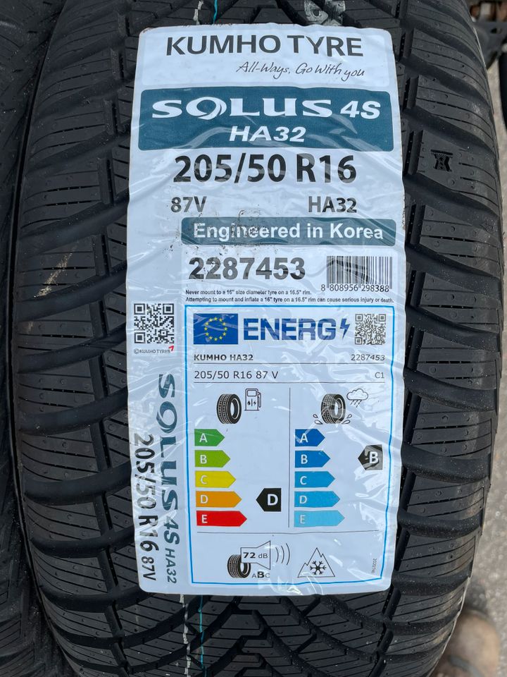 Ganjahresreifen 20/50 R16 Kumho Tyre Solus 4S HA32 in Schopp