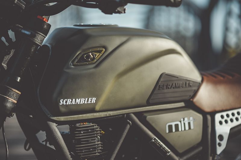 125ccm NEU 125er MITT DS Scrambler 125 Bike Silber in Obersulm