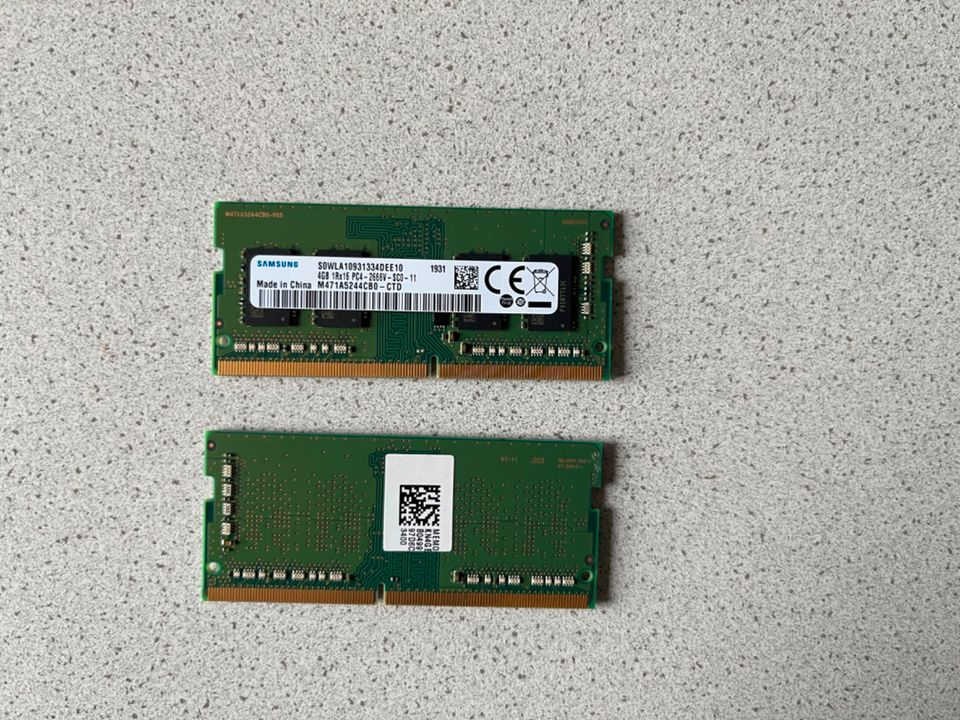 Samsung DDR4 SoDimm 2x4GB 8GB in Wallersdorf