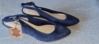 Schöne Wildleder Slingpumps von 5 TH Avenue GR. 37 ( 4 ) in Blau Hamburg-Nord - Hamburg Barmbek Vorschau