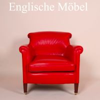 Englische Möbel Chesterfield Club Sessel Leder rot handmade in UK Berlin - Wilmersdorf Vorschau