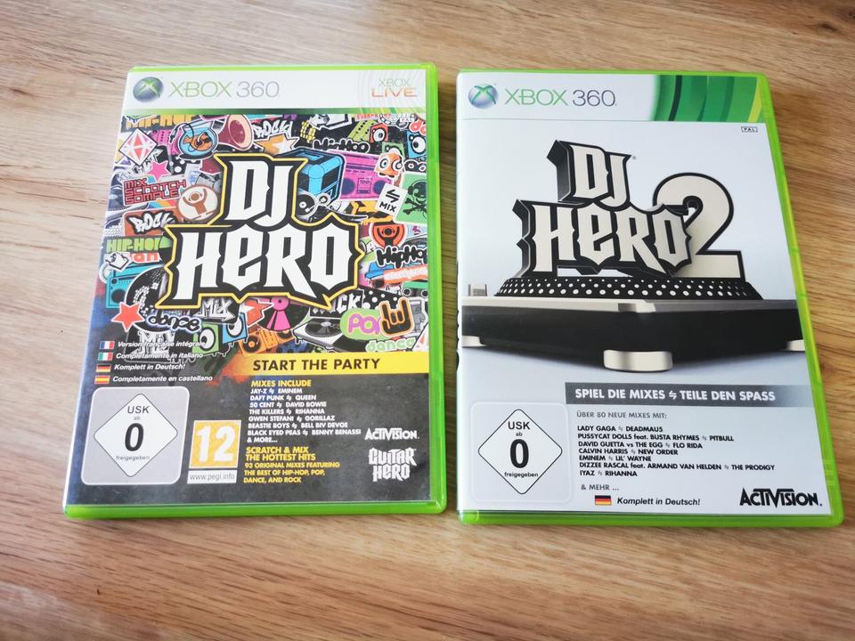 DJ Hero Turntable Pult Wireless Controller für XBox 360 Set in Kühbach
